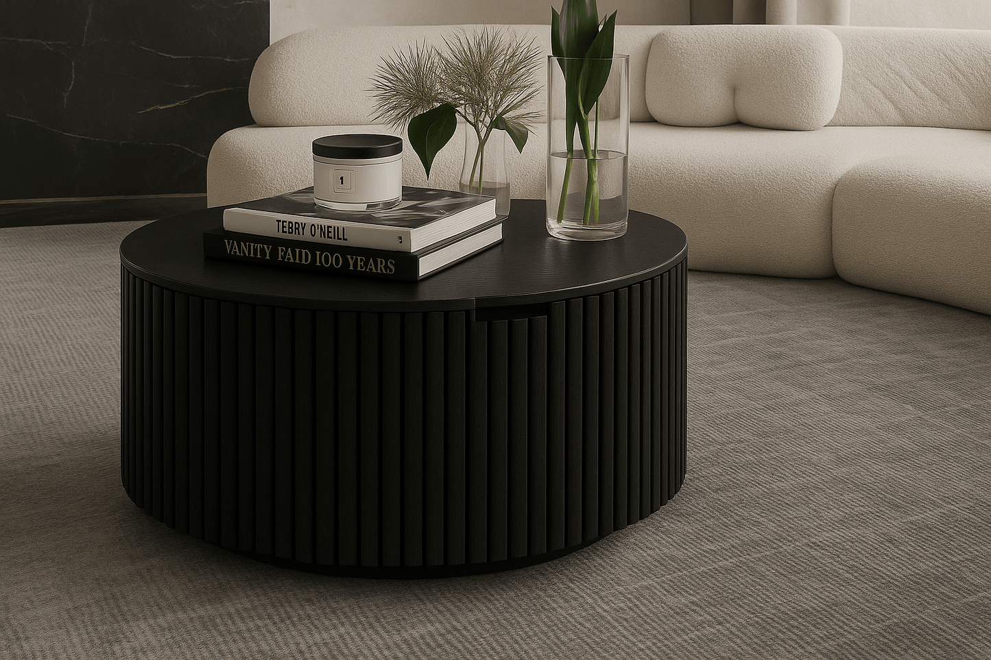 The Bam Flute Coffee Table with Storage - coffee table - 