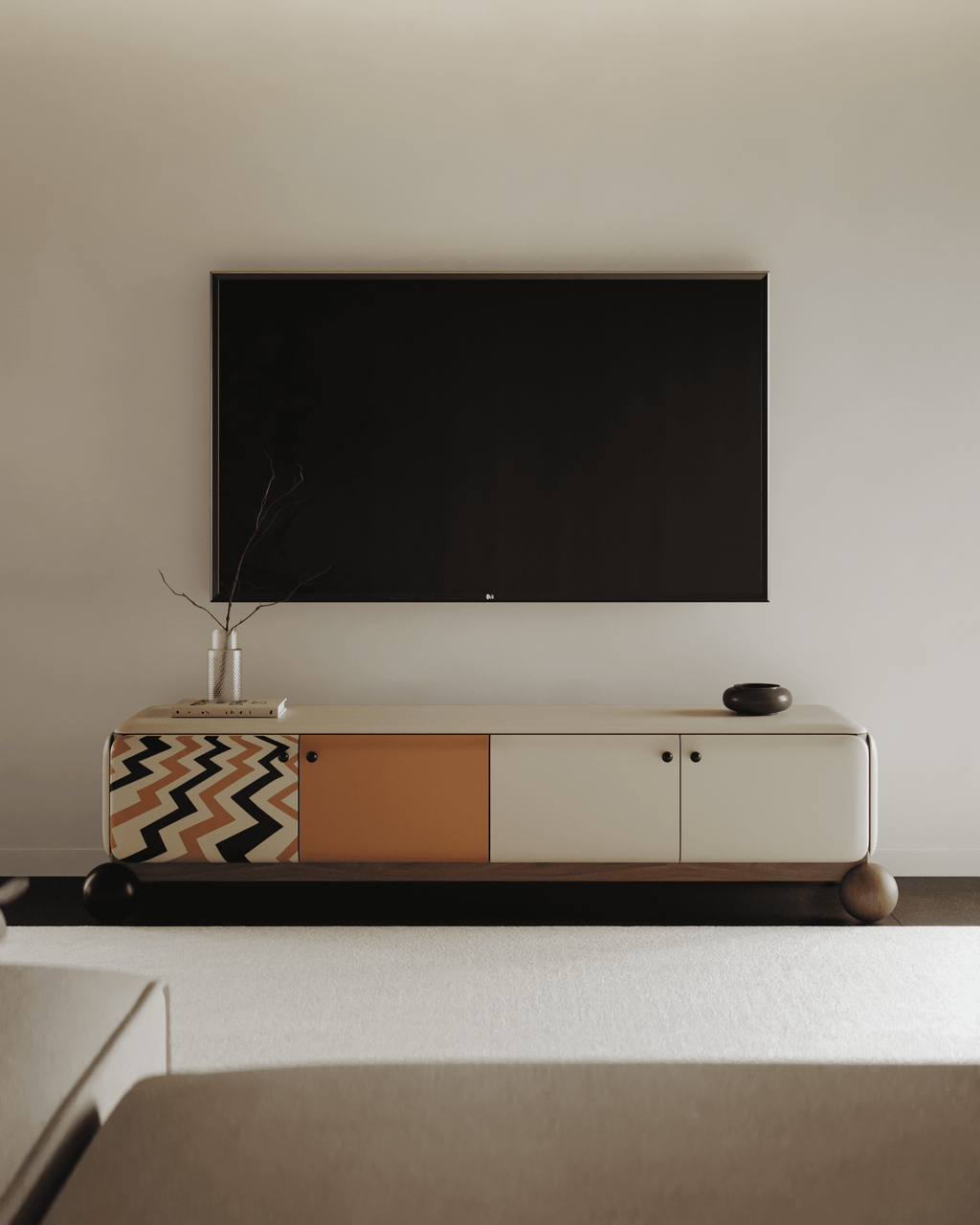 Tufted Road TV Unit - TV UNIT - 
