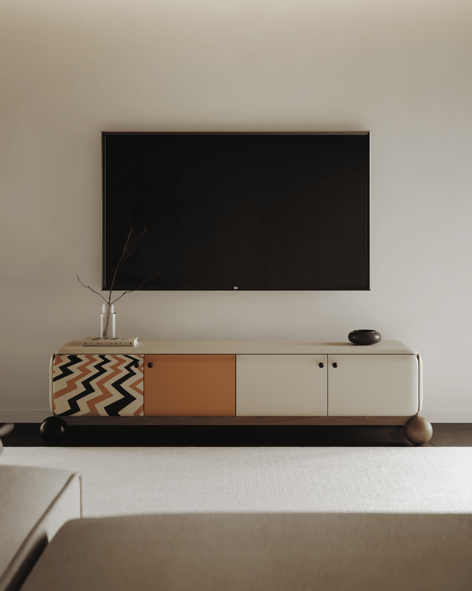 Tufted Road TV Unit - TV UNIT - 
