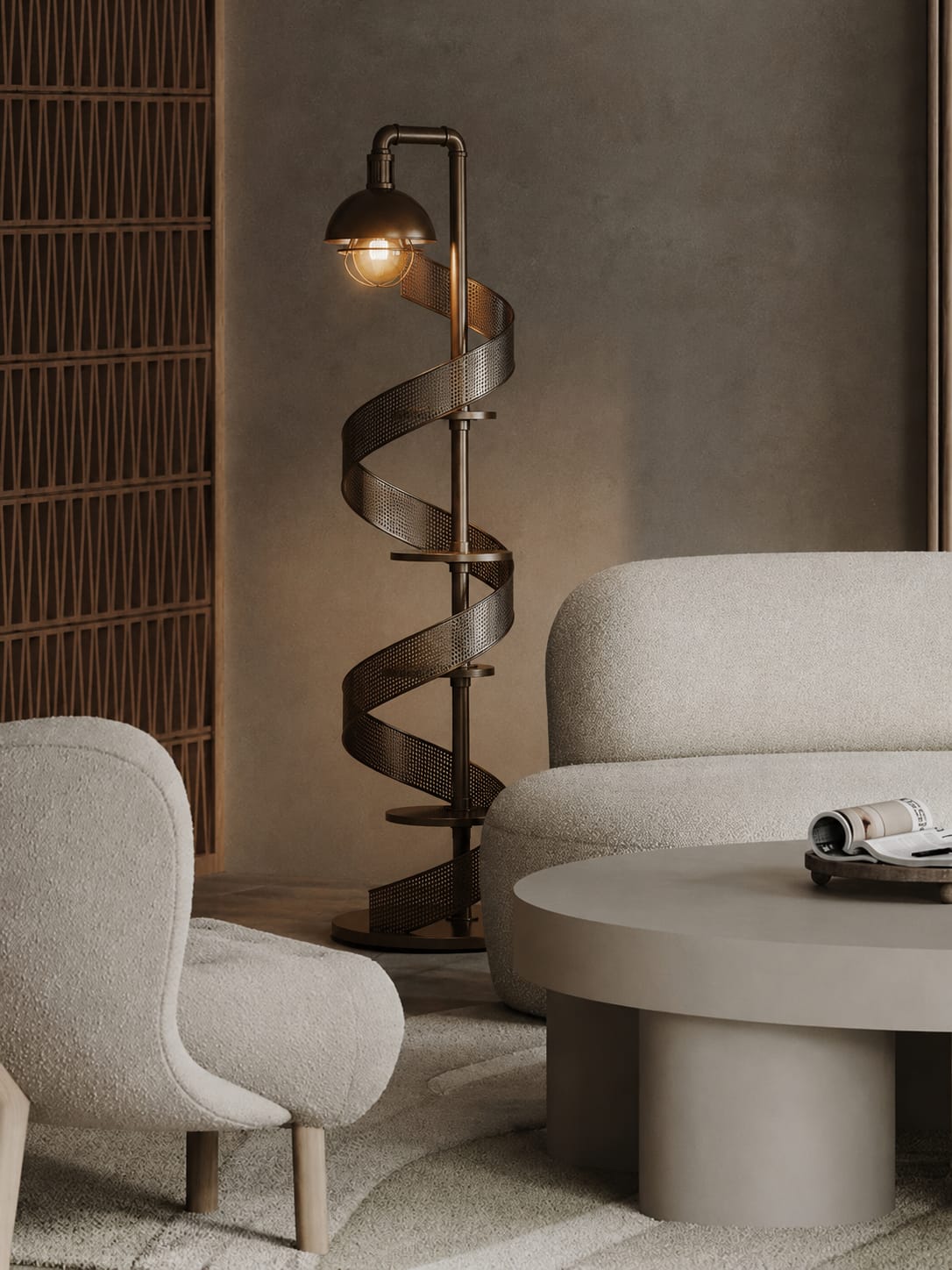 Twist -floor lamp-